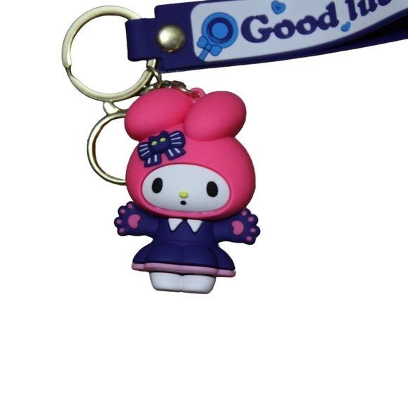 My Melody Pink Purple Keychain - Picture 3 of 4